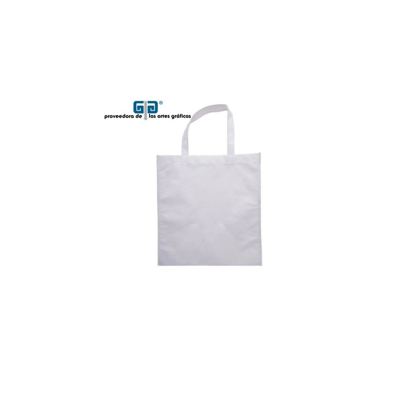 ECO BOLSA BLANCA POLIPROPILENO (NON WOVEN) C/FUELLE 24x39CMS
