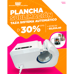 PLANCHA PARA SUBLIMACION AUTOMATICA PARA 1 TAZA, TARRO, BOTELLA