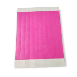 PULSERA PAPEL TYVEK DESECHABLE VARIEDAD EN COLORES C/100 25.5x1.8cm