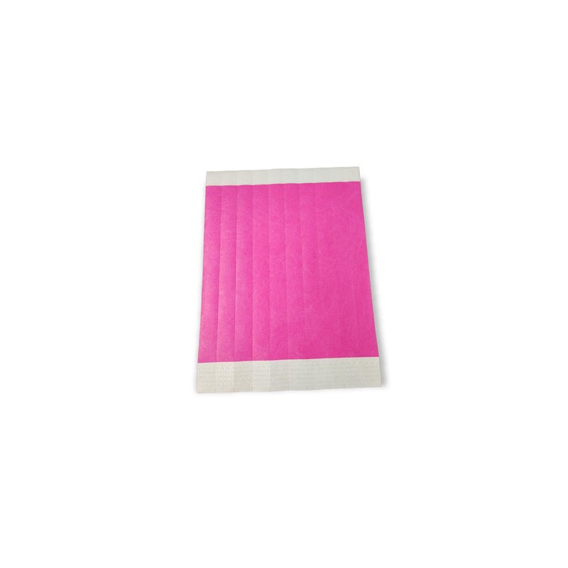 PULSERA PAPEL TYVEK DESECHABLE VARIEDAD EN COLORES C/100 25.5x1.8cm